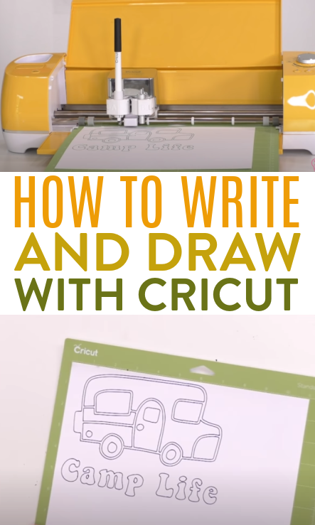 How to Draw with Cricut Pens // Cricut Design Space Tutorial for Beginners  