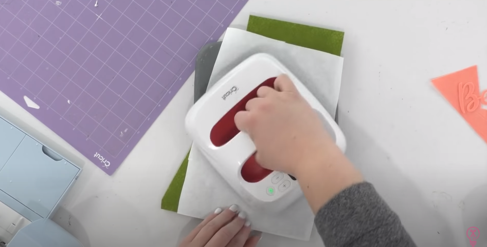 Bond The Freezer Paper To The Felt With The Easypress