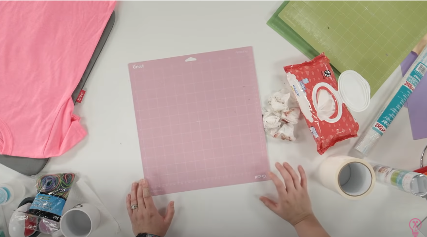 How to Clean a Pink Cricut FabricGrip Mat