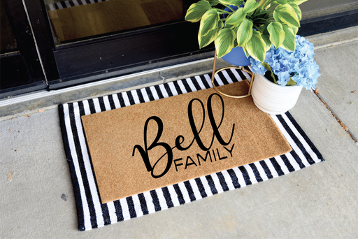 Cricut Stencil Vinyl Doormat Tutorial  How to use & Paint your doormat 