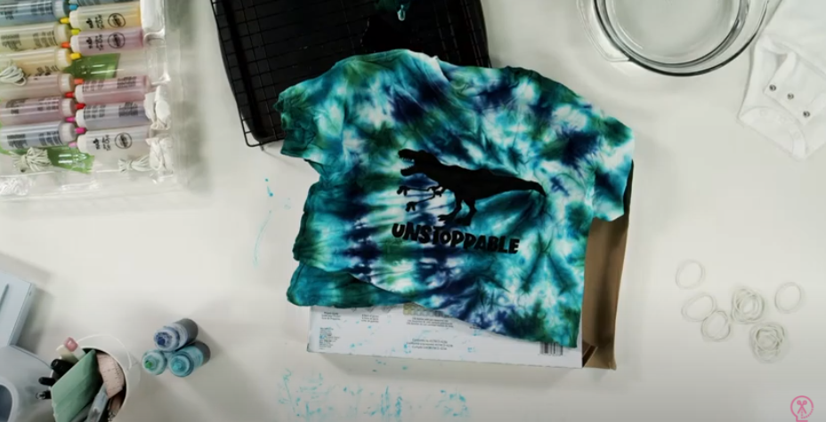T Rex Dinosaur Unstoppable Tie Dyed Shirt