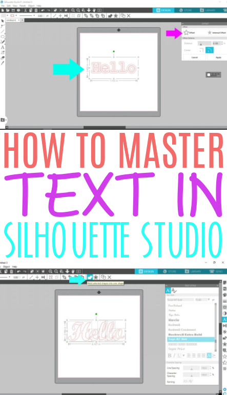 How To Master Text In Silhouette Studio 1