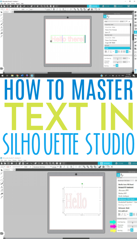 How To Master Text In Silhouette Studio