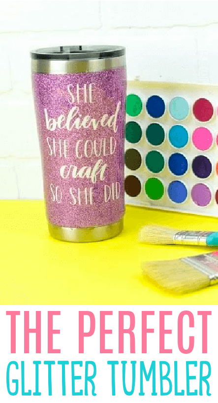 15 Minute Glitter Tumbler - Makers Gonna Learn