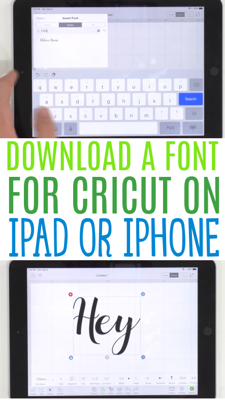 Download A Font For Cricut On Ipad Or Iphone