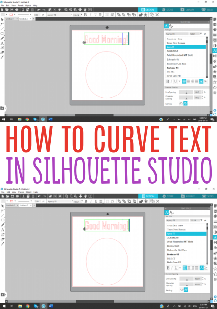 How To Curve Text In Silhouette Studio