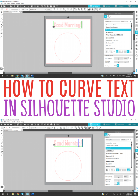 How To Curve Text In Silhouette Studio 