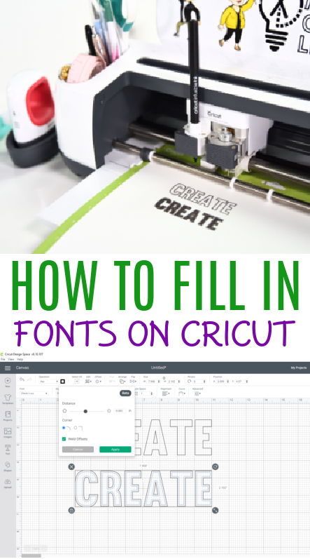 How To Fill In Fonts On Cricut 3