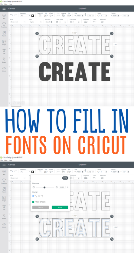 How To Fill In Fonts On Cricut 4