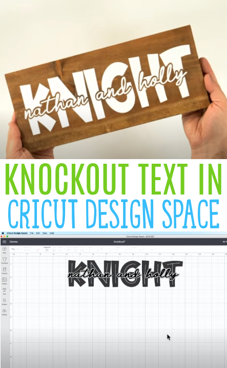 Knockout Text In Cricut Design Space
